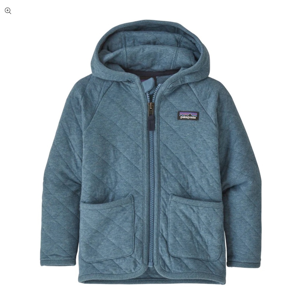 Patagonia Baby Organic Cotton Quilted Zip Hoodie
